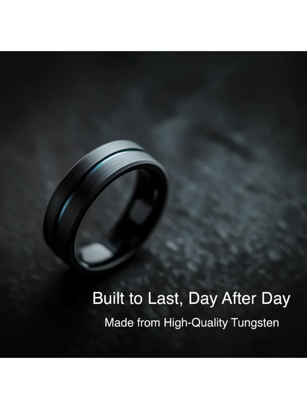 Customizable Tungsten Wedding Band, Engraved Promise Ring for Him & Her, 6-14